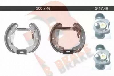 R BRAKE 79rbkt0043 -  Комплект тормозных колодок